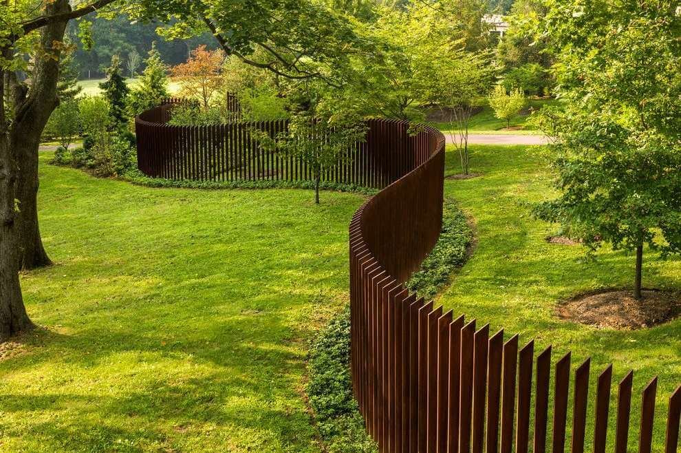 Corten steel fences