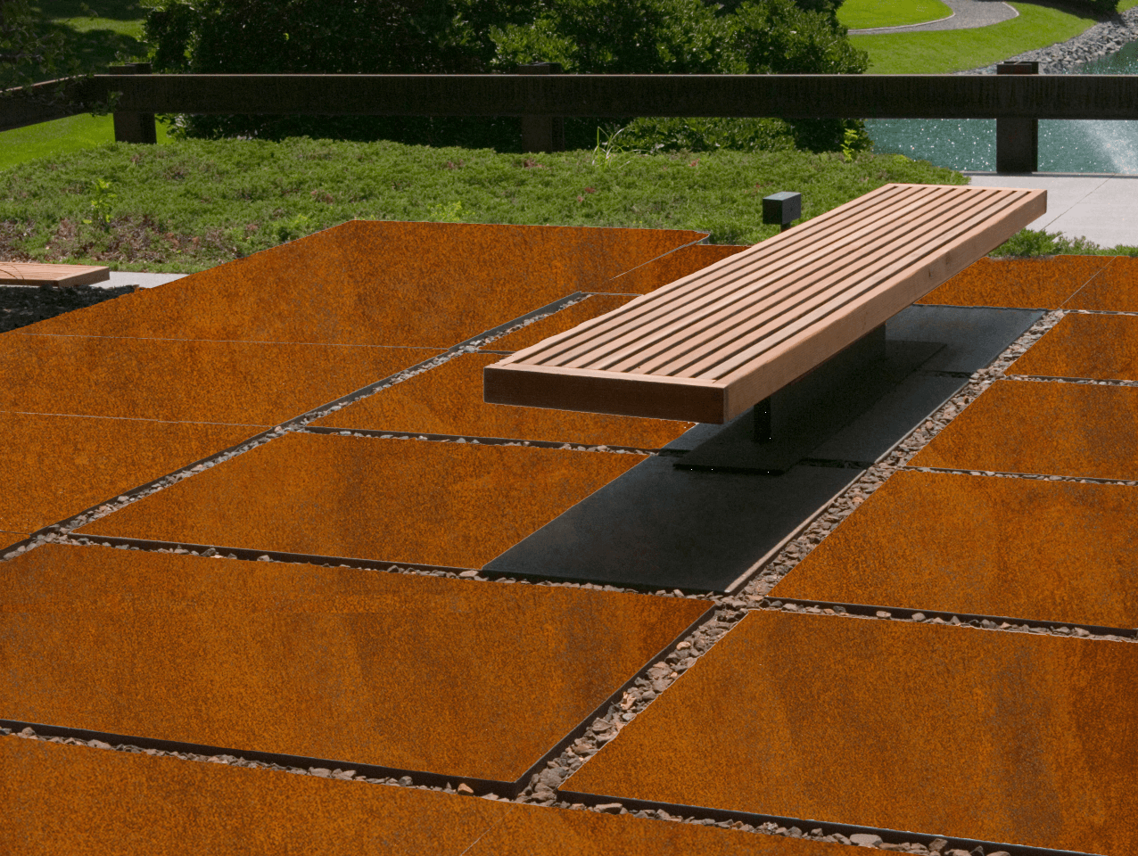 Shapeway Rusty Pathway Tiles - Rusty.lt